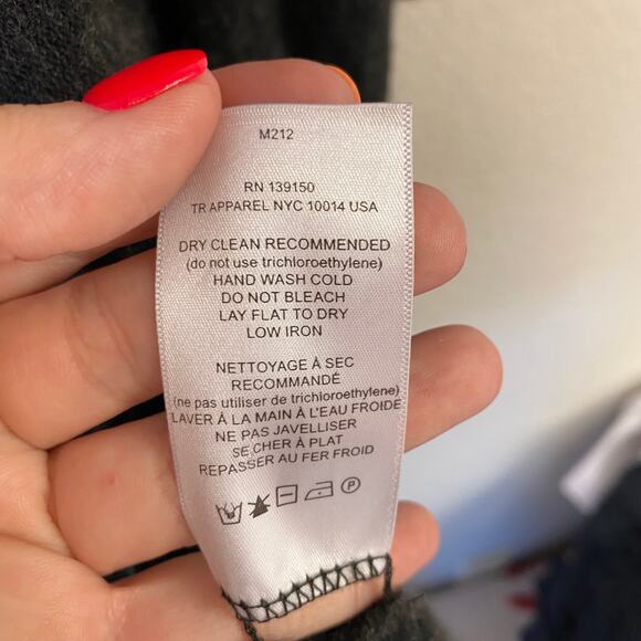 The Row Cashmere Silk Open Front Cardigan Small Black - Picture 3 of 5